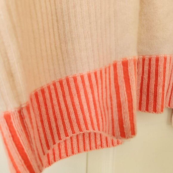 Duffy Cashmere Boxy Sweater Pink Orange Sleeveless Soft Feminine Pastel Cute - Picture 5 of 11